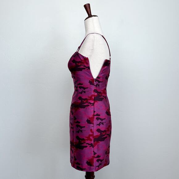Revolve H:ours Pink Camo Jacquard Mini Dress NWT - Picture 4 of 8